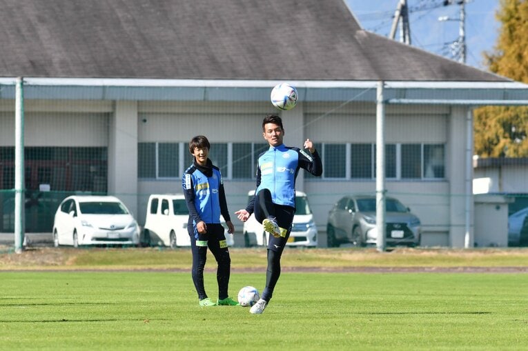 ヴァンフォーレ甲府の練習風景　©2022VFK