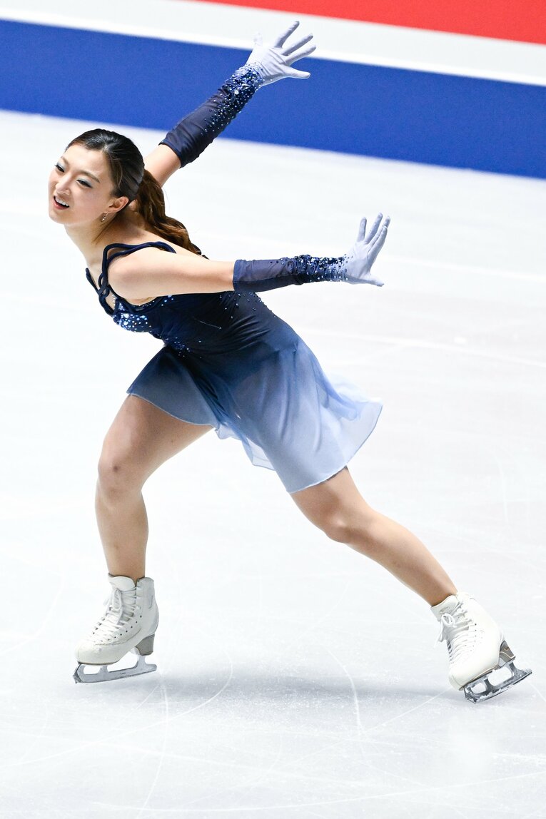 自身最後の全日本選手権で圧巻の演技を見せた坂本花織【スワイプするとそのほかの写真もご覧になれます】　©Asami Enomoto