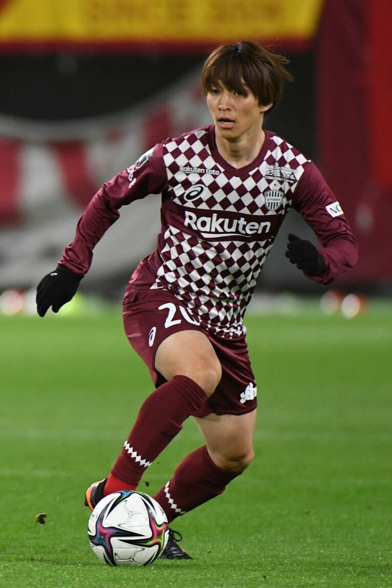 今季からヴィッセル神戸に加入したMF井上潮音　©︎Getty Images