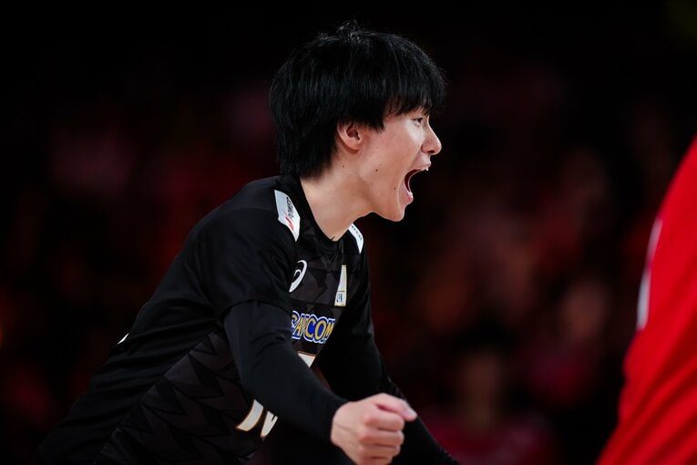小川智大（VNLポーランド戦）　©︎Volleyball World