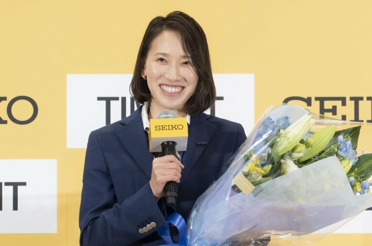 1月29日に引退会見に臨んだのは、長らく女子短距離界を牽引してきた福島千里だ ／ photograph by JIJI PRESS