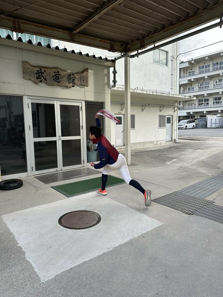 耐久高ナインの練習風景　©Yuji Yanagawa