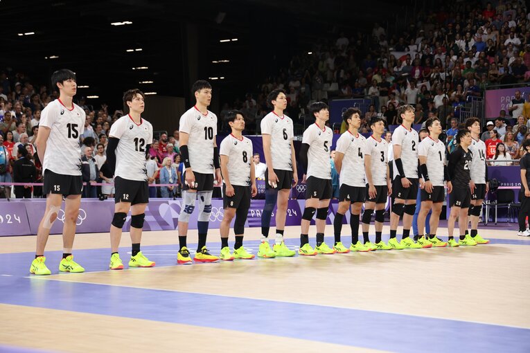 パリ五輪予選ラウンドvsアメリカ　©︎Tetsuya Higashikawa/JMPA