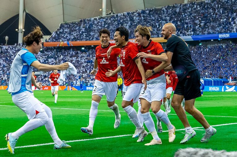 敵地を黙らせる興梠慎三の同点ゴールでドローに持ち込んだ浦和レッズ。ACLでの歴戦の雄ぶりを発揮した ／ photograph by Asian Football Confederation (AFC)