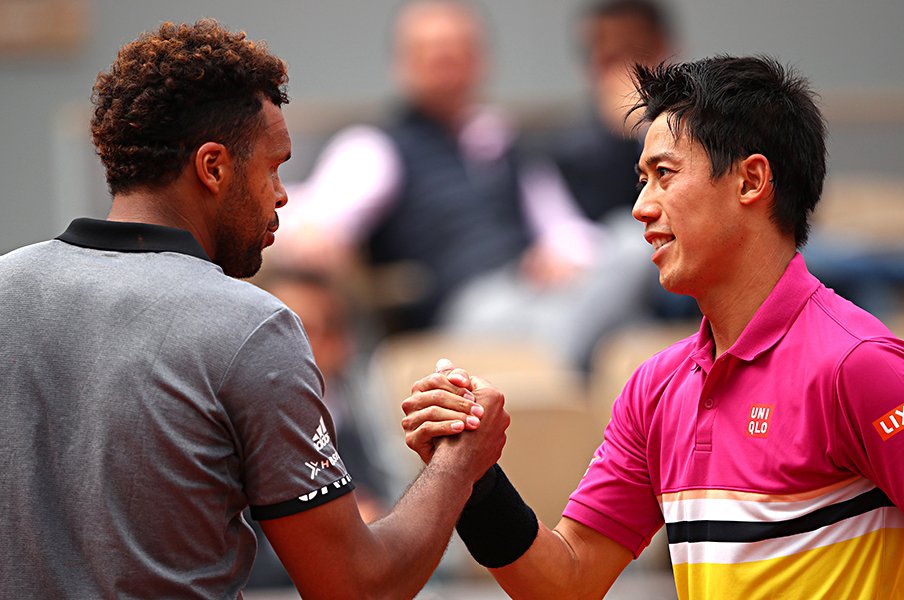 錦織圭のツォンガ戦は快勝ではない。何度かの失態を次にどう生かすか。<Number Web> photograph by Getty Images