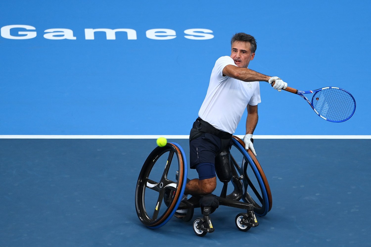 国枝の最大のライバル、ステファン・ウデ（東京五輪、国枝対戦時）　©Getty Images