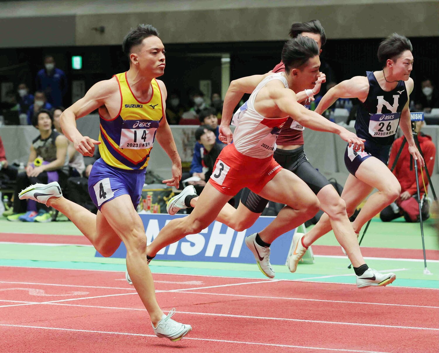 現在でも日本のトップスプリンターとして活躍するスズキの竹田一平選手 ©JIJI PRESS
