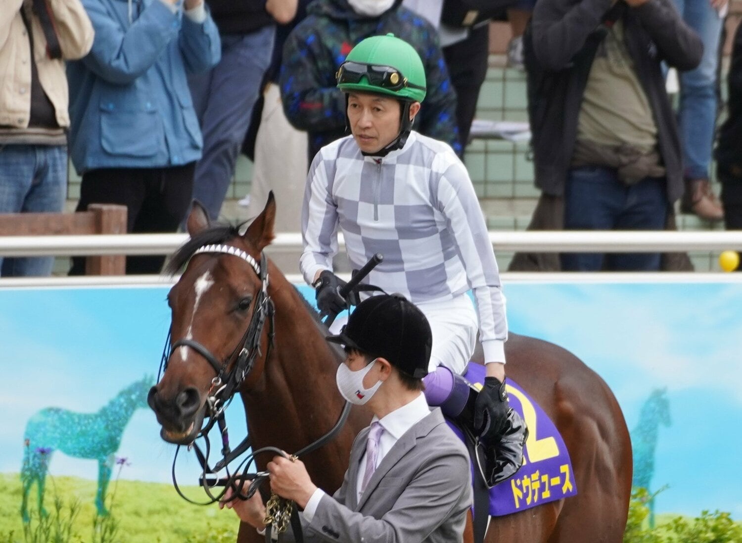 上がり最速ながら届かなかったドウデュースと武豊。名手はダービーでどのような手を打つか　©Satoshi Hiramatsu