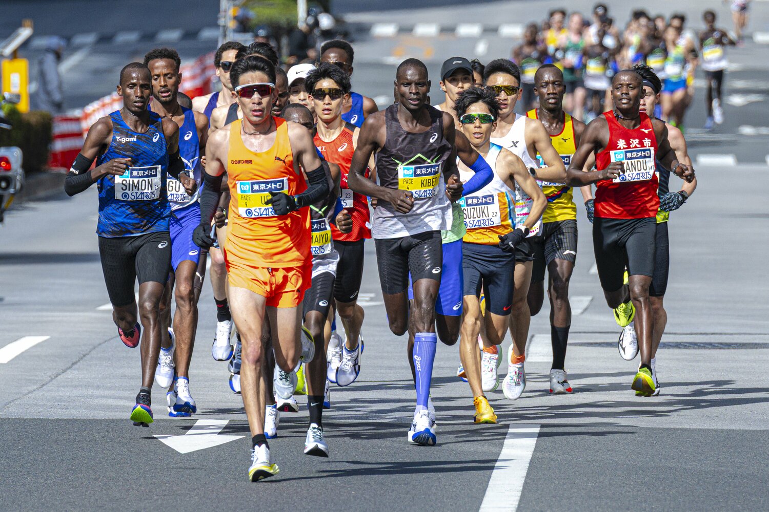 東京マラソン、13km付近　©Takuya Sugiyama