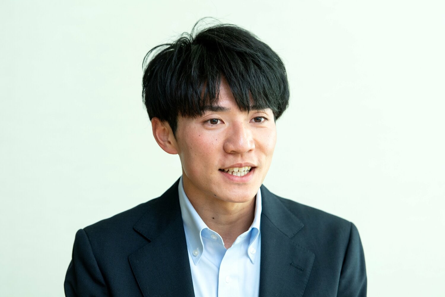 4年生になりキャプテンとなった当時を回想する湊谷。現在はNTT西日本に所属する　©Takashi Shimizu