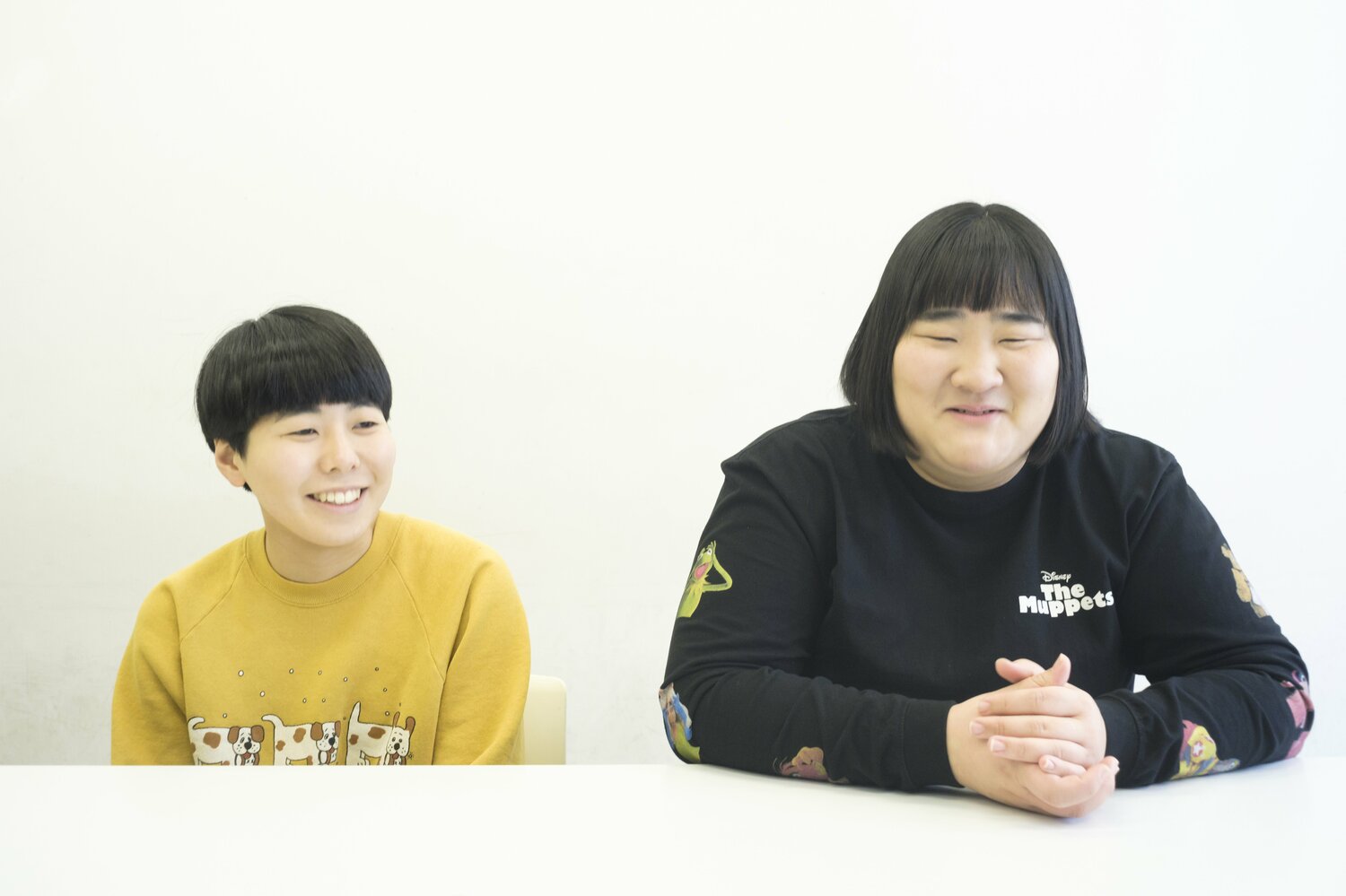 結成3年で初めてのM-1決勝だったヨネダ2000。誠(ボケ・ネタ作り担当、写真左)と愛(ツッコミ担当)。吉本興業所属