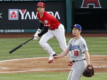 前田健太が大谷翔平に持つ親近感。「打って、投げて、走る」のが野球。＜Number Web＞ photograph by Kyodo News