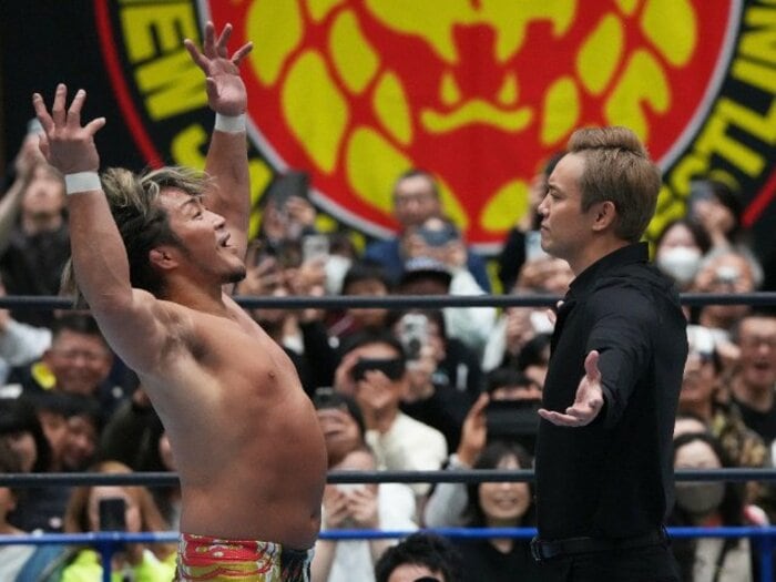 14年前の東京ドームと同じ光景が…棚橋弘至の引退試合は“AEWのオカダ・カズチカ”「よかったら僕がやりますよ」中邑真輔ではなくても“納得できる”理由＜Number Web＞ photograph by Essei Hara