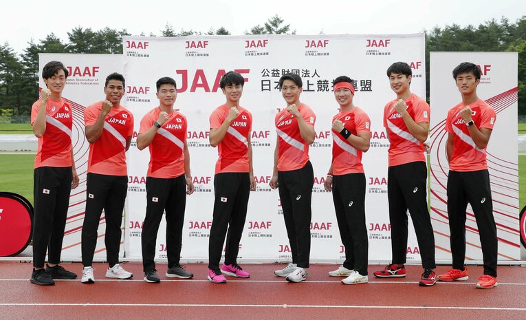 初のシニア代表が東京五輪という大舞台になったデーデー・ブルーノ（左から2番目）©JIJI PRESS