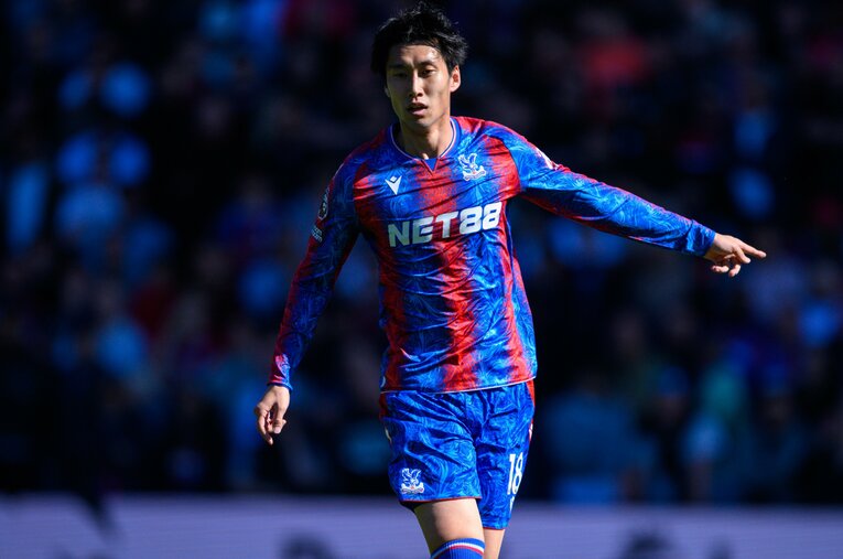 クリスタルパレス鎌田大地（28歳）。プレミアリーグ戦終盤にかけて、先発する試合が増えてきた ／ photograph by Getty Images