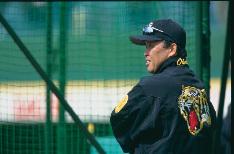 岡田彰布が阪神を率いた第1次政権時代（2005年撮影）　©Hideki Sugiyama