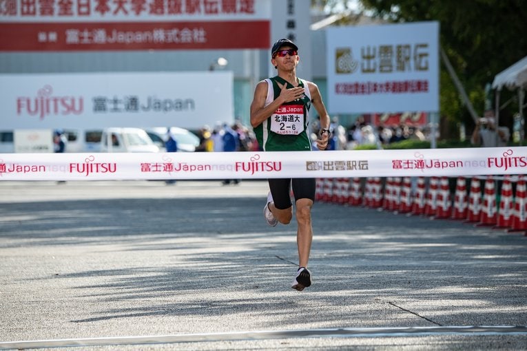 北海道大（19位）。ほかに立命大（11位）、大阪経済大（12位）や関学大（13位）など全国の大学が参加した　©Nanae Suzuki