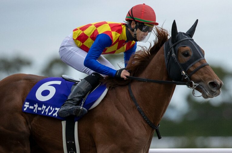 松山弘平とのコンビでチャンピオンズCを制したテーオーケインズ ／ photograph by Photostud