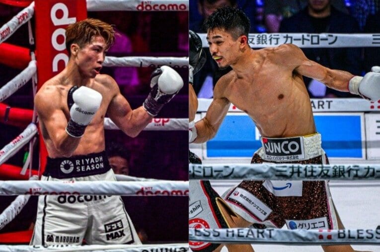 「5・2東京ドーム決戦」で対戦する井上尚弥と中谷潤人 ／ photograph by Takuya Sugiyama