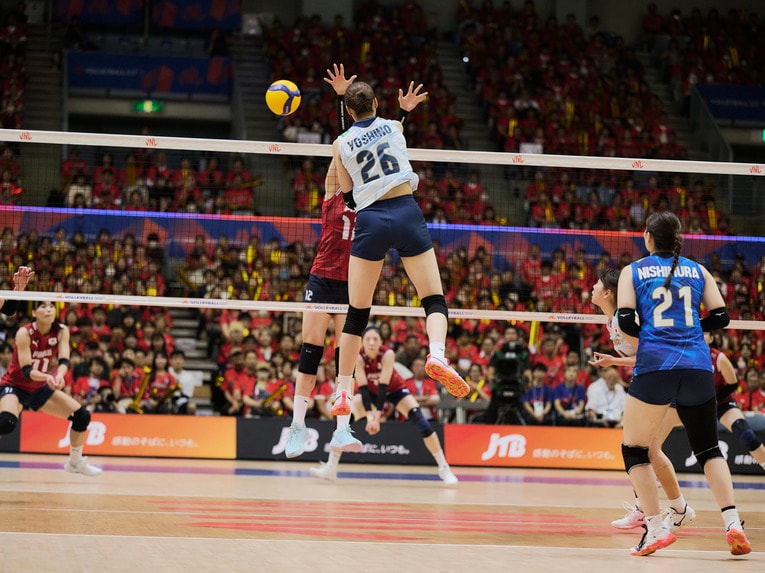 バレーボールネーションズリーグ 韓国戦　©︎Yuki Suenaga