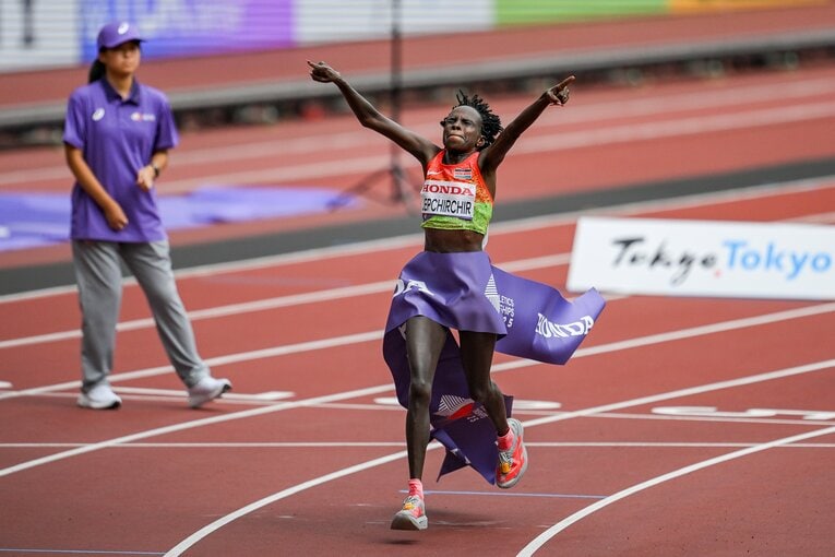 金メダルを獲得したケニアのぺレス・ジェプチルチル　©Nanae Suzuki