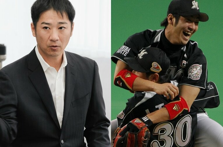 日本一に輝いた2010年以来、ロッテのユニフォームを身にまとう西岡剛。かつてのリードオフマンが、新生マリーンズの改革の一手を担う ／ photograph by Wataru Sato/Tamon Matsuzono