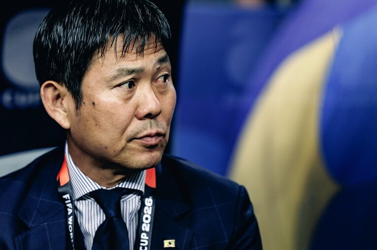 W杯のオランダ戦後の会見で相手チームに「異例の賛辞」を送った森保一監督。その背景にはあの“ドーハの悲劇”を率いた指揮官の姿も？ ／ photograph by Kiichi Matsumoto / JMPA