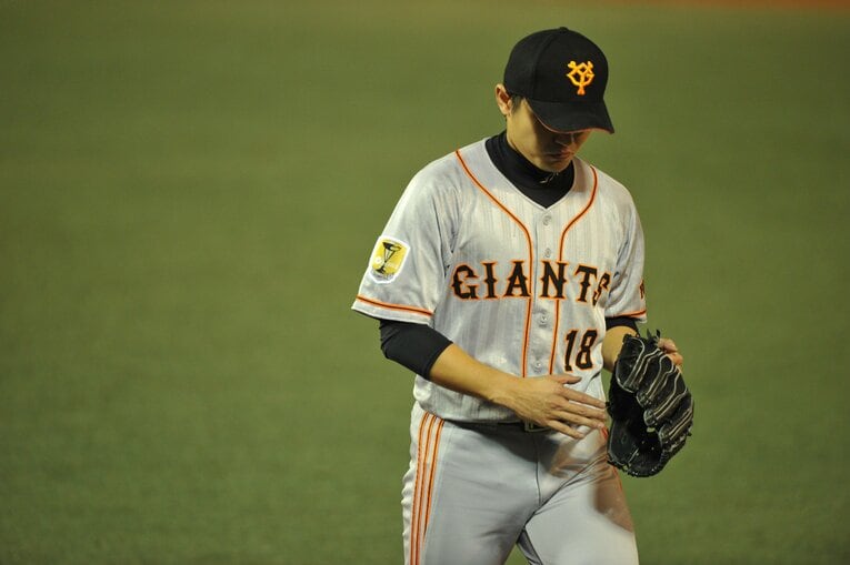 巨人時代の杉内　©BUNGEISHUNJU