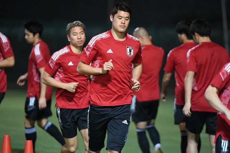 ベトナム戦を欠場した酒井宏樹もトレーニングに参加　©JFA