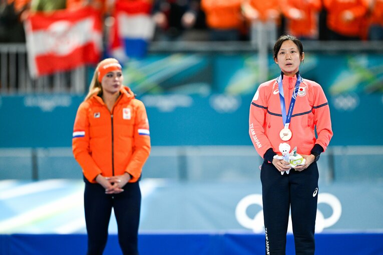 表彰台で悔しさが込み上げてきたという高木　©Asami Enomoto/JMPA