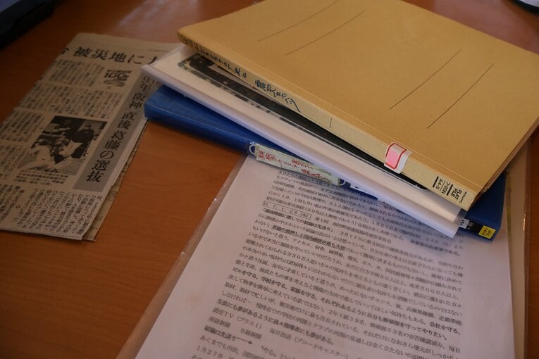 当時、北原の書いたメモには（センバツには出たいが）「今回は無理や」と率直な心情が　©Fumi Sawai