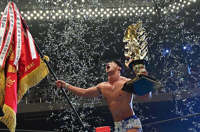 前回優勝者の飯伏幸太。オカダ・カズチカ、ジェイ・ホワイトをはじめとする強敵との激闘を期待したい。 ／ photograph by Essei Hara