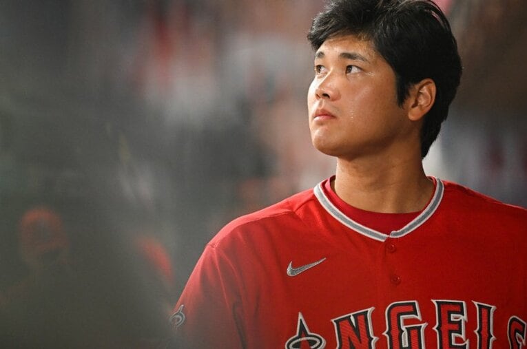 メジャー史上初の投打W規定到達の偉業を成し遂げた大谷翔平が単独インタビューに応じ、今シーズンの”投手・大谷”について語った ／ photograph by Nanae Suzuki