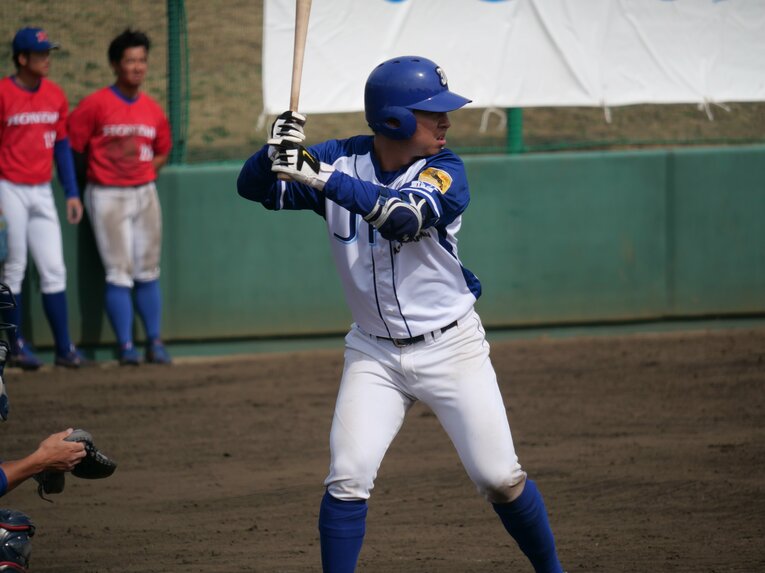 高校時代から4番を託されてきた経歴を持つ平山快（JFE東日本）©︎PABB-lab