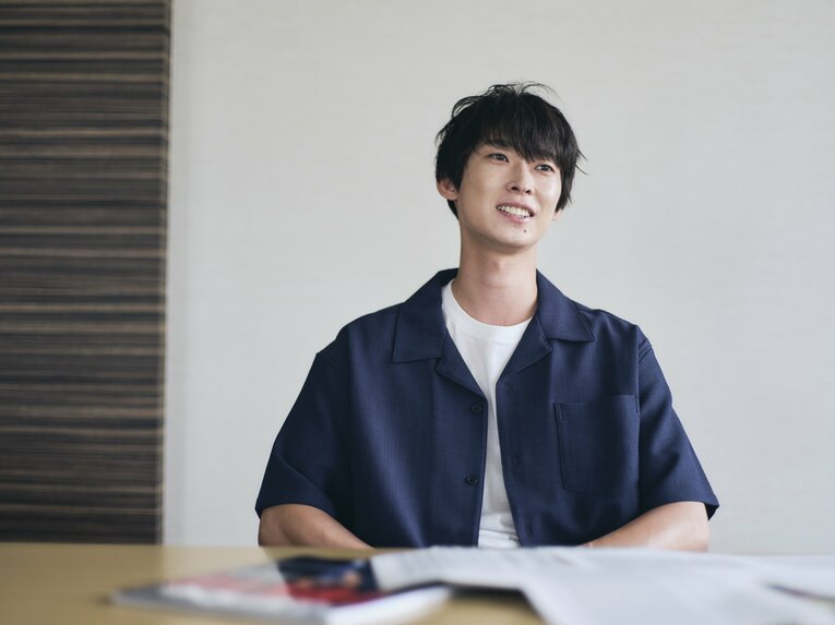 内村選手については「ライバルというよりファンでした」　©Yuki Suenaga