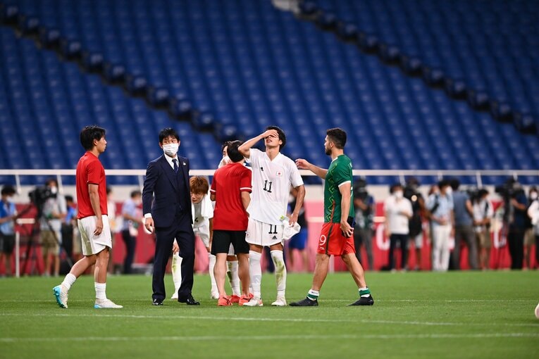 東京五輪3位決定戦・メキシコ戦（2021年8月）　©︎JMPA