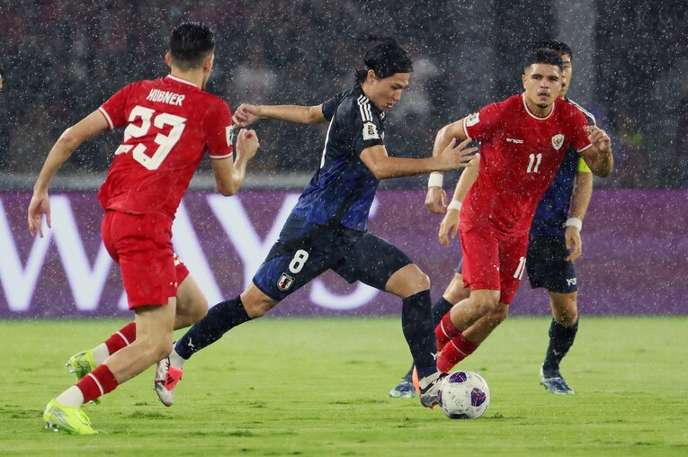 2点目を挙げるなど躍動した南野拓実　©JIJI PRESS