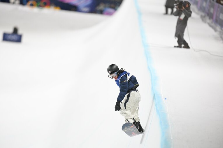 ミラノ五輪男子ハープパイプ決勝【スワイプするとそのほかの写真もご覧になれます】　©Nanae Suzuki／JMPA