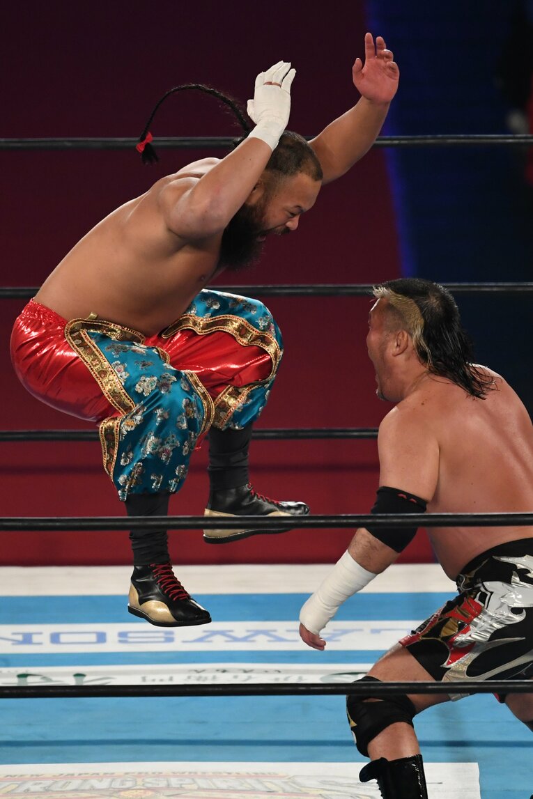 2021年1月には天山広吉との「敗者モンゴリアンチョップ封印マッチ」を制した