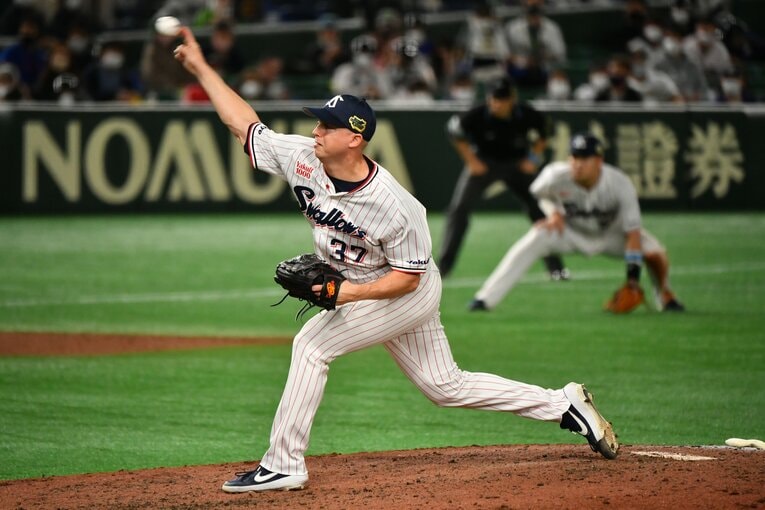 第3戦は救援に成功したマクガフ　©️Hideki Sugiyama