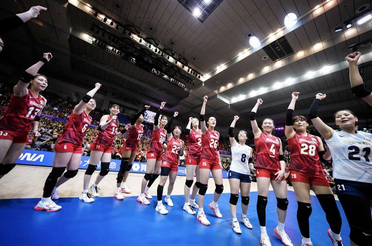 VNLフランス戦　©︎Volleyball World