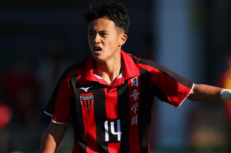 【Jリーグをスルーした天才たち】日章学園の高岡伶颯（高3）。Jリーグクラブのオファーを断り、来年から英プレミアリーグ・サウサンプトンへ加入する　©AFLO