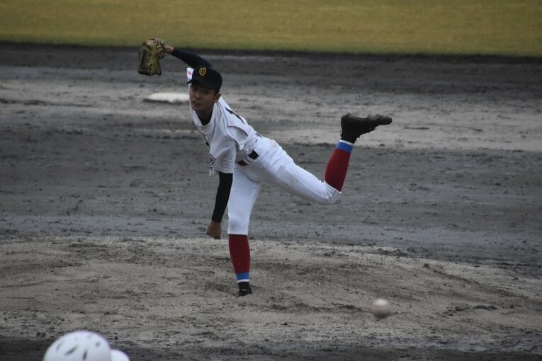 大島・大野稼頭央の投球フォーム　©Takahiro Kikuchi