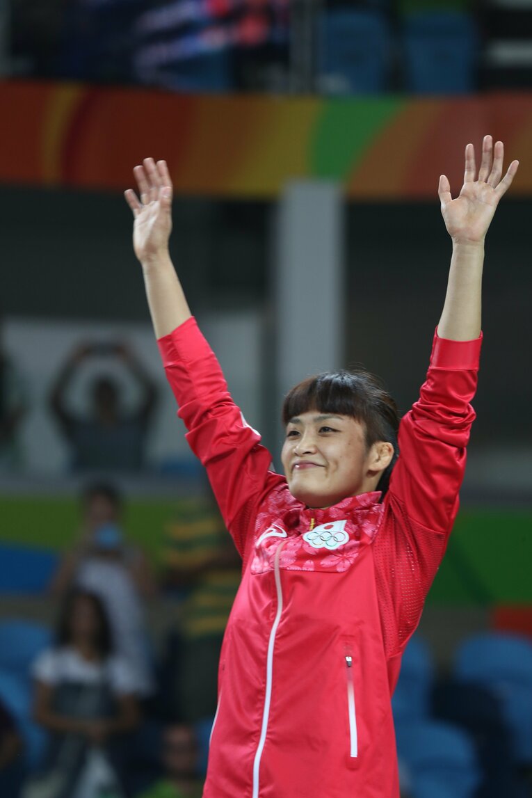 2016年リオ五輪での伊調馨　©JMPA