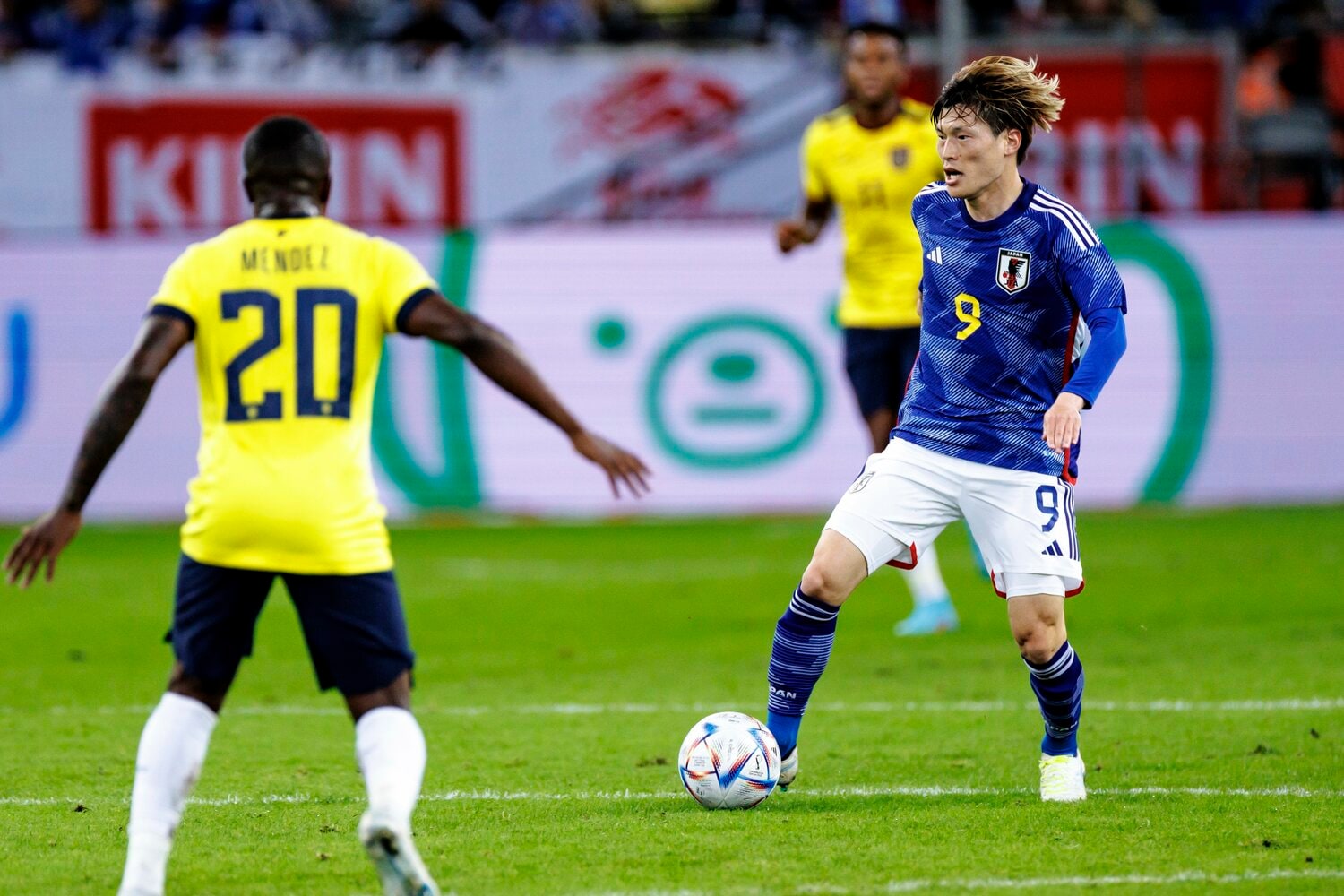 セルティックで好調の古橋亨梧だが、日本代表では長所を出し切ることができなかった　©Kiichi Matsumoto