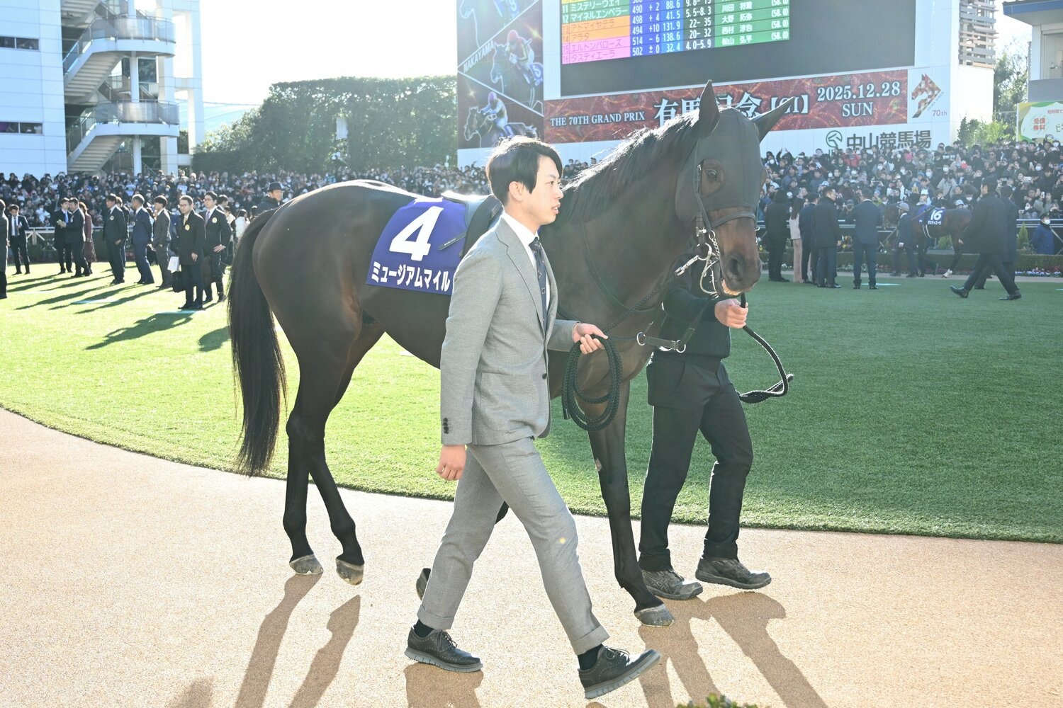 パドックから絶好の気配だったミュージアムマイル　©Keiji Ishikawa