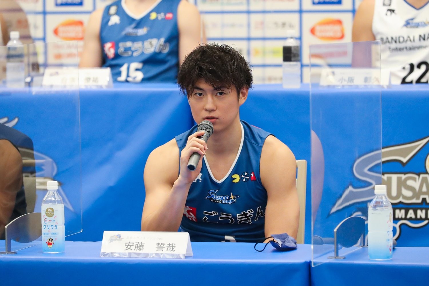 移籍早々キャプテンを務める安藤。大学卒業後、NBLカナダとフィリピンプロバスケットボールリーグでプレーした経験を持つ29歳