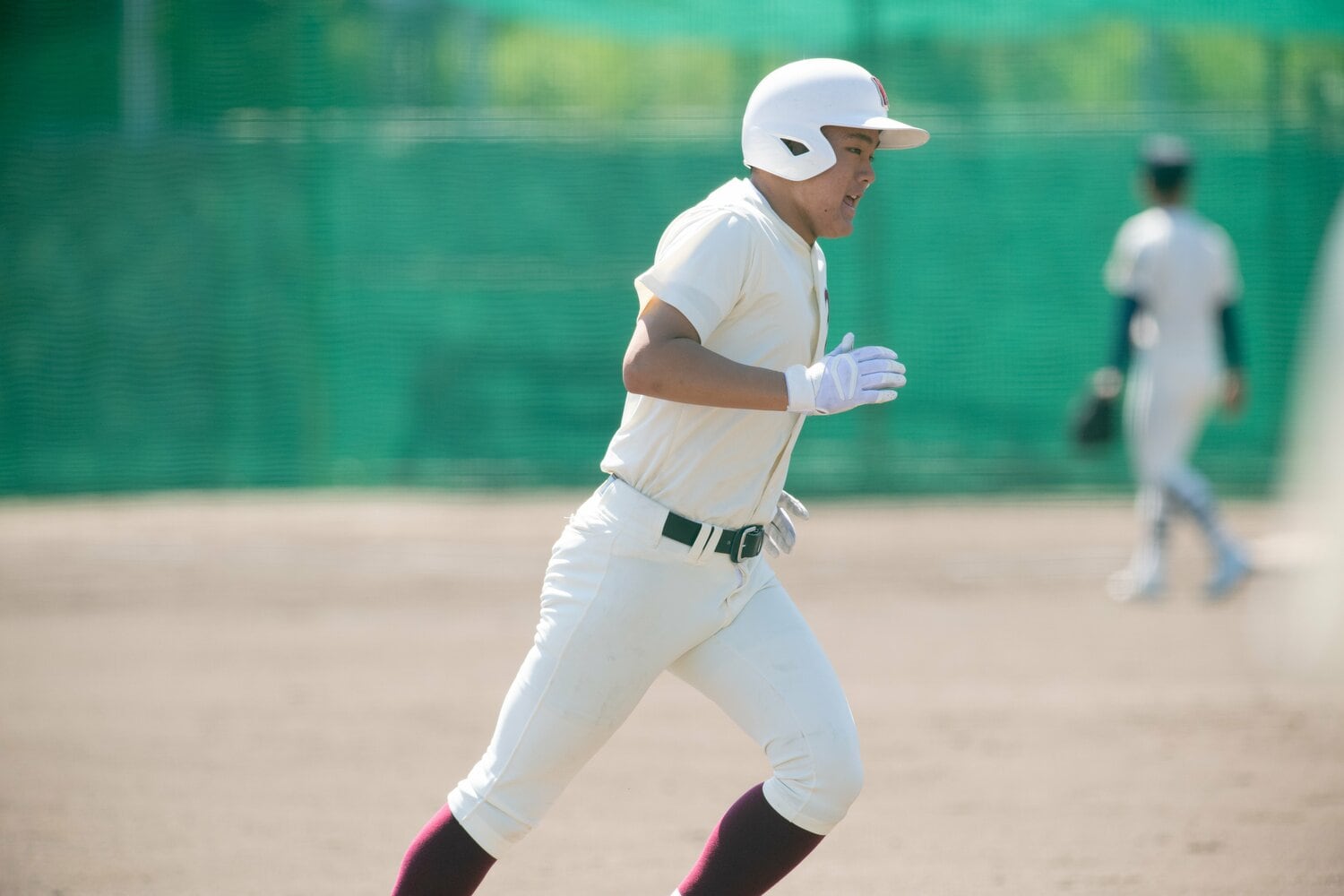 中津井琉真の本塁打で先制する早稲田実業 ©Kota Inoue