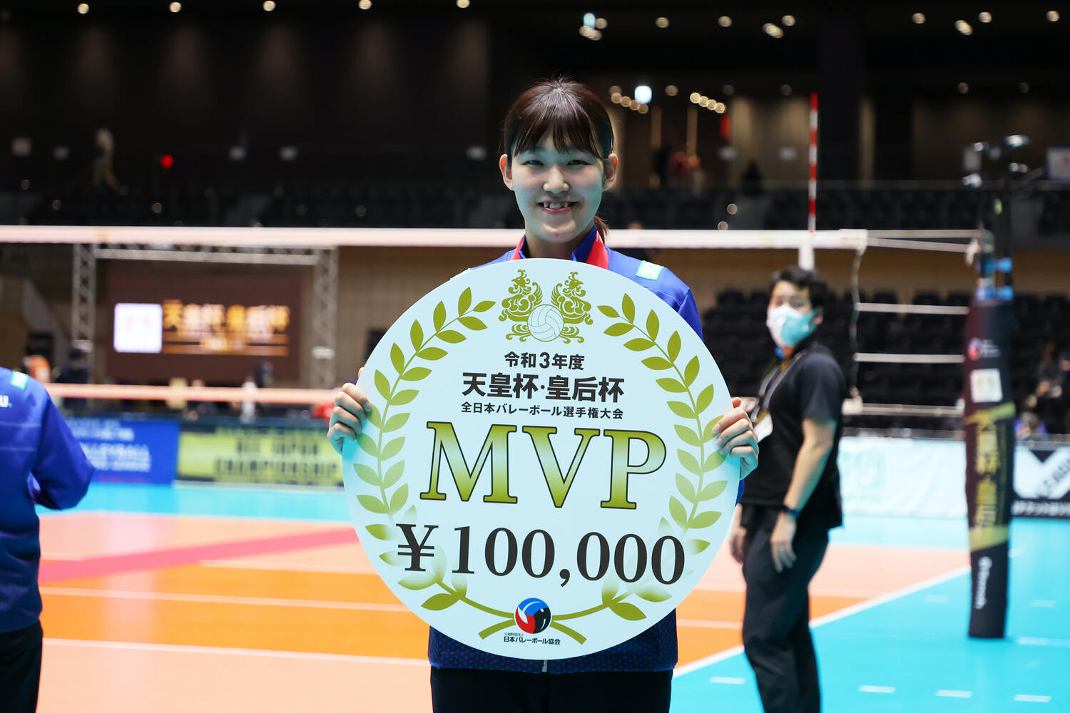 2021年全日本選手権でMVPを獲得した井上愛里沙