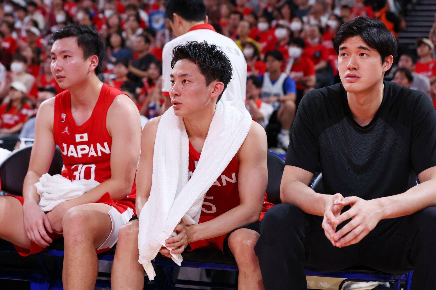 昨年の国際強化試合で実現した3ショット　©︎YUTAKA/AFLO SPORT